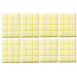 8 mini barrette di cioccolato bianco