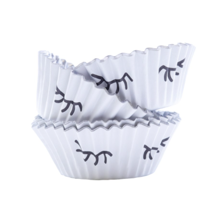 30 pirottini per cupcake con occhi di unicorno