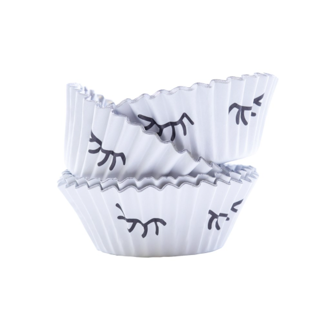 30 pirottini per cupcake con occhi di unicorno