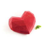 stampo per torta-cuore-origami-silikomart