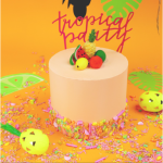 torta a tema tropicale