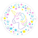 stencil per torta di unicorno