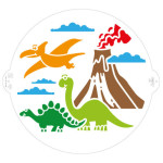 stencil per torta di dinosauri
