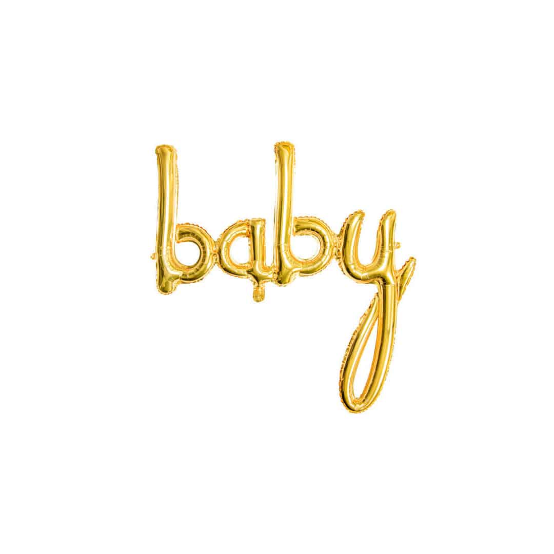 Palloncino oro per bambini | Arredamento per la doccia del bambino