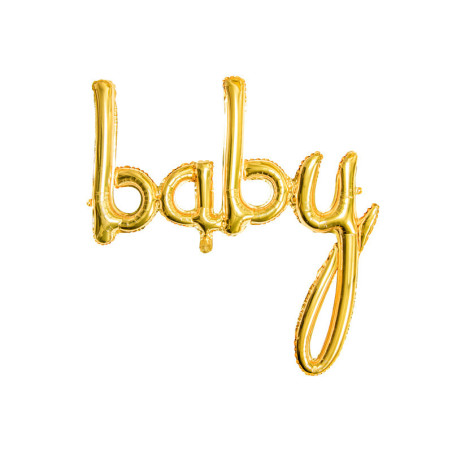 Palloncino oro per bambini | Arredamento per la doccia del bambino