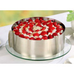 cerchio per torta, altezza 8 cm, regolabile