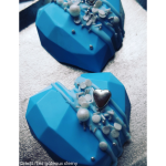 decorazione con perle di zucchero bianco
