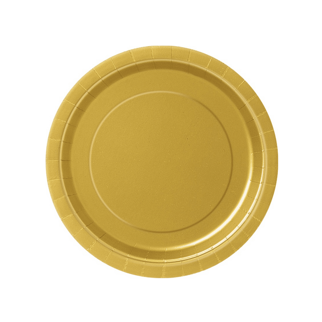 8 piatti-cartone-oro-23-cm