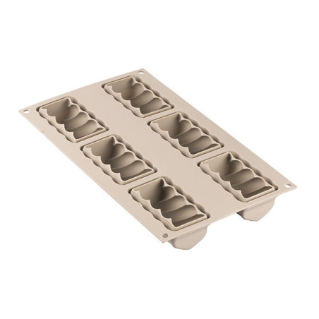 molde silicone Swing para 6 mini tronchetti di natale Silikomart
