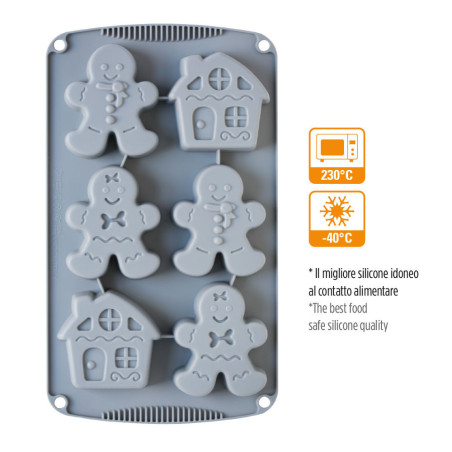 Stampo per torta in silicone per pan di zenzero