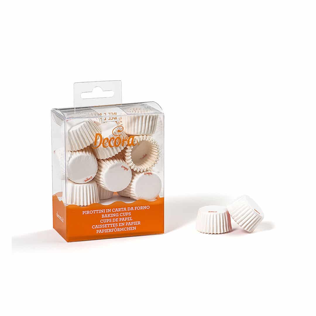 200 mini casse di carta bianca