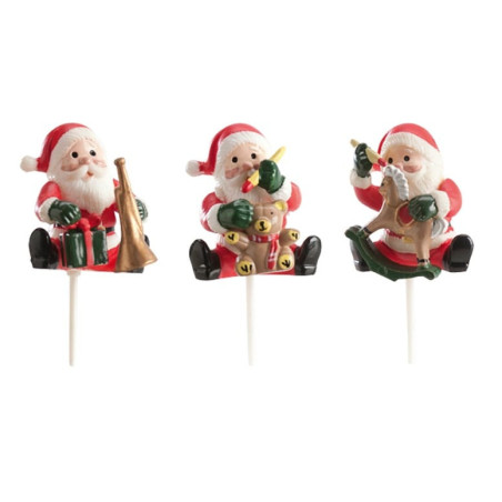 decorazioni di Babbo natale per torte