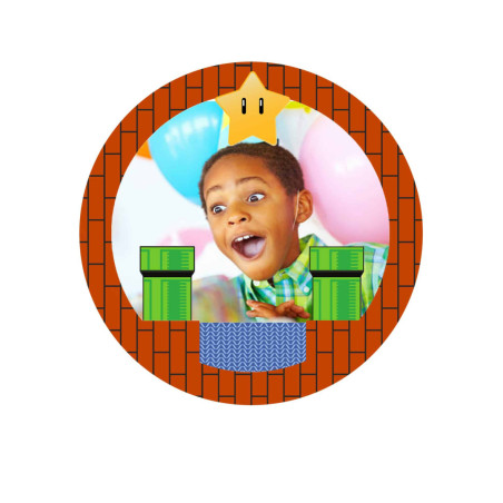 decorazione per torte a tema videogiochi