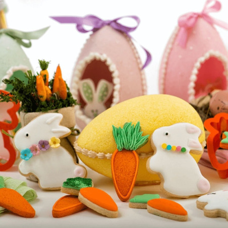 Frollini pasquali al coniglio e carota