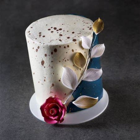 cake design con foglie
