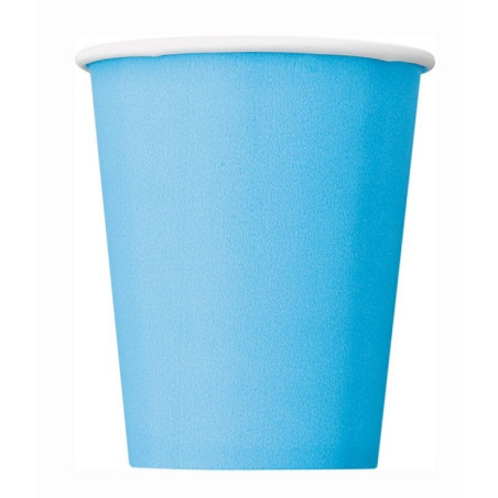 14 bicchieri in cartoncino azzurro
