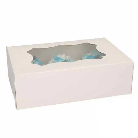 Confezione da 25 scatole per 6 cupcakes