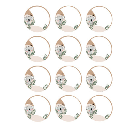 mini-dischi commestibili-koala personalizzabili