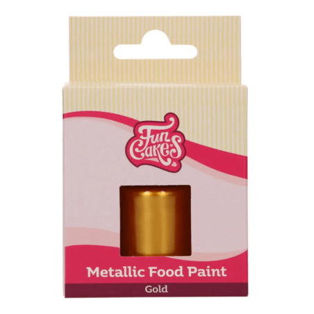 Funcakes in vernice metallizzata color oro