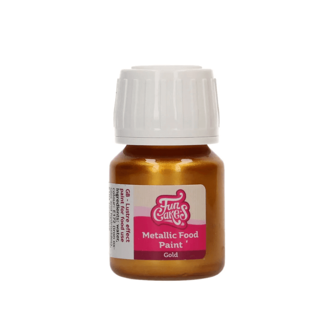 Funcakes vernice alimentare metallizzata oro
