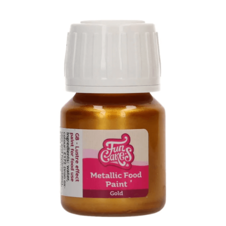 Funcakes vernice alimentare metallizzata oro
