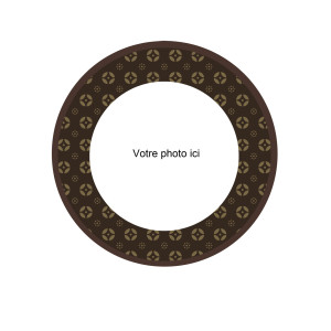 Foto commestibile rotonda di lusso 20 cm