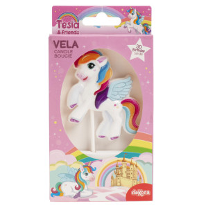Candela 3D-unicorno