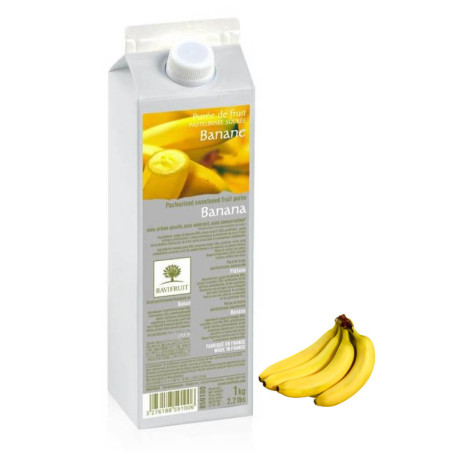 purea di banane e frutta