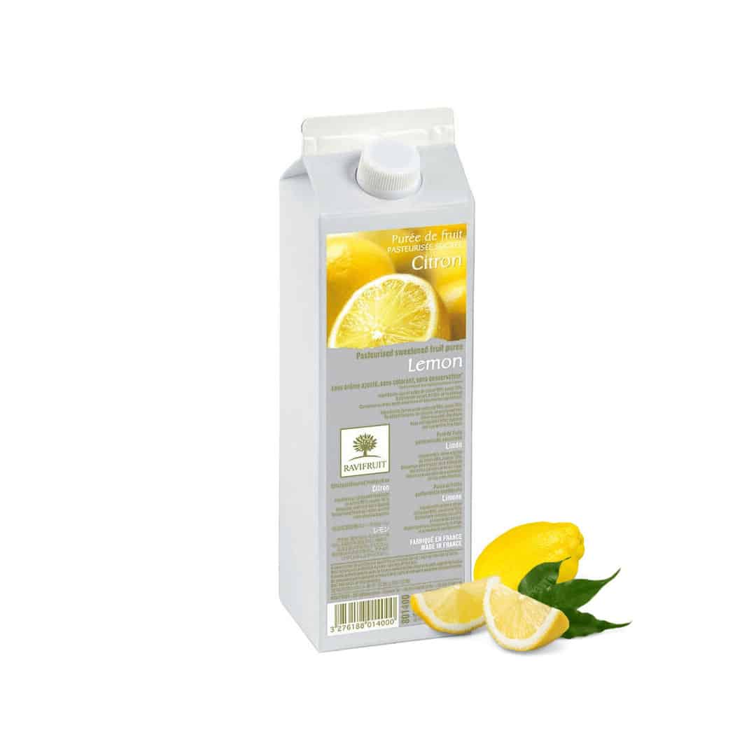 purea di limone e frutta