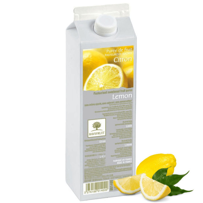 purea di limone e frutta
