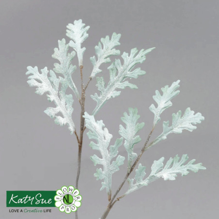 fogliame bianco in pasta di zucchero