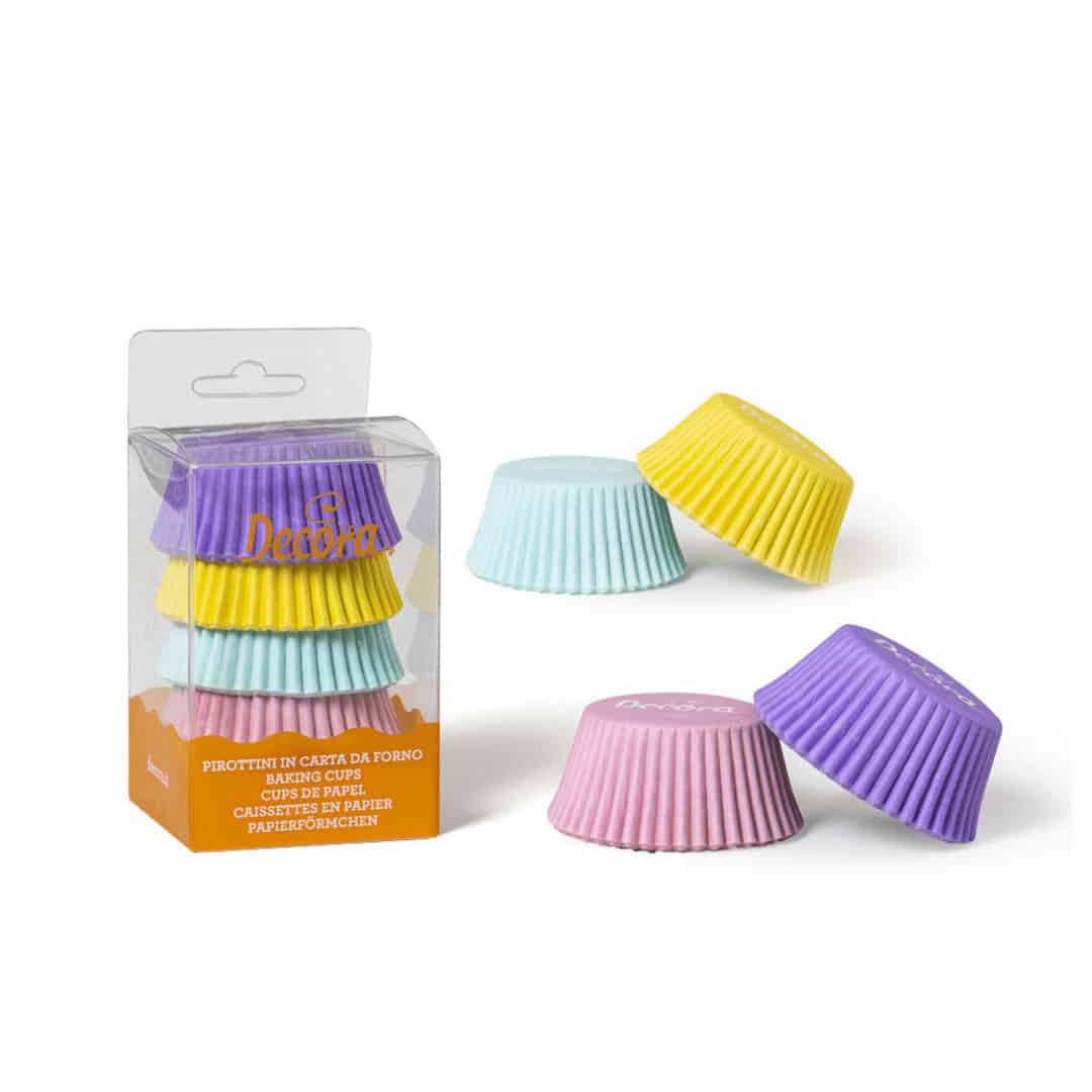 scatole per cupcake color pastello