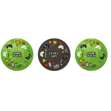pirottino per cupcake verde e nero per videogiochi
