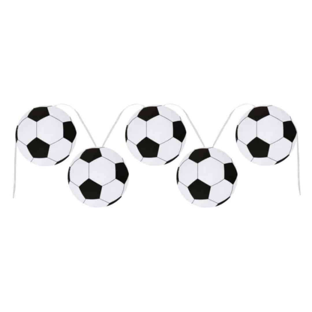 striscione con pallone da calcio