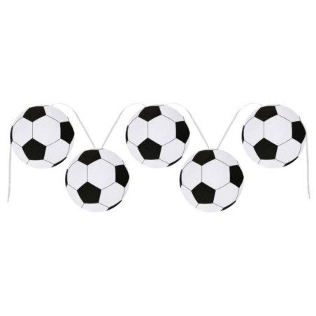 striscione con pallone da calcio