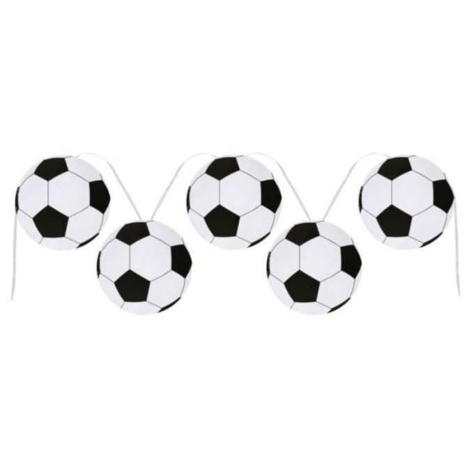 striscione con pallone da calcio