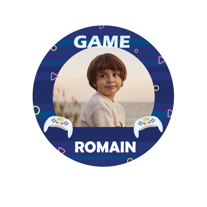 videogioco tondo fotocommestibile