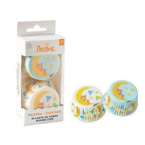 36 pirottini per cupcake a forma di orsetti
