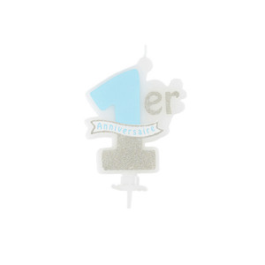 candela-1°-compleanno-blu-glitter