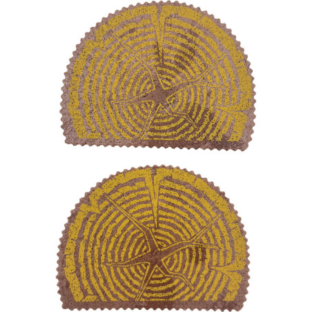 2 punte wafer effetto legno