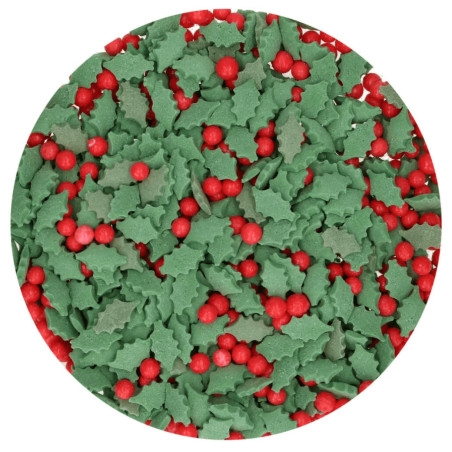 confettini di agrifoglio di Natale