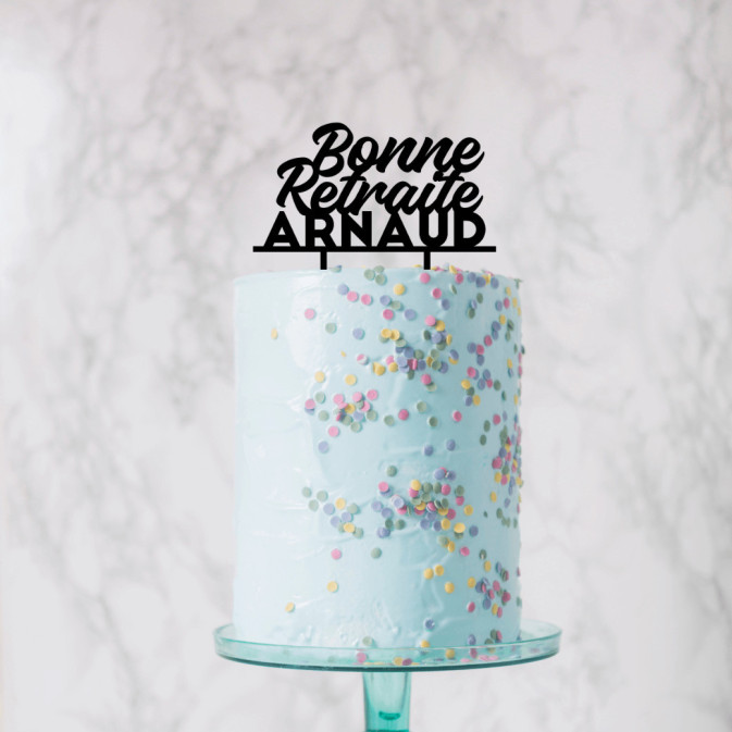 cake topper-buona-pensione-personalizzabile