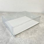 scatola per torta rettangolare trasparente