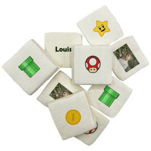 Marshmallow personalizzati a tema videogiochi funghi