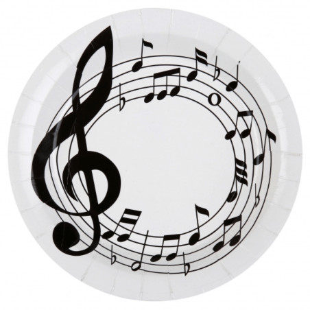 piastre di note musicali
