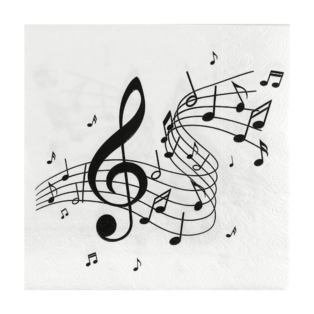 tovaglioli con note musicali