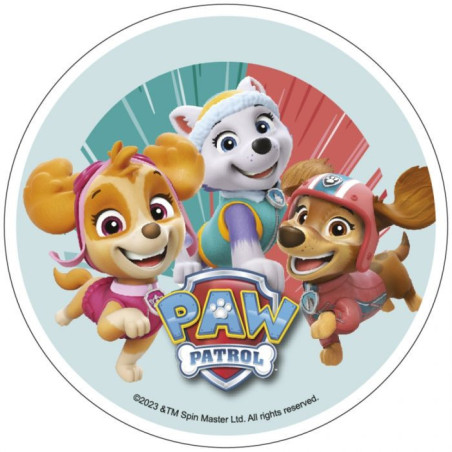 Disco di zucchero Paw Patrol 20 cm