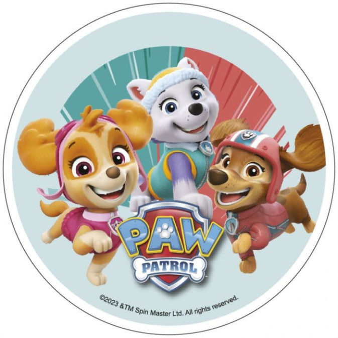 Disco di zucchero Paw Patrol 20 cm