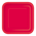 piatto quadrato rosso