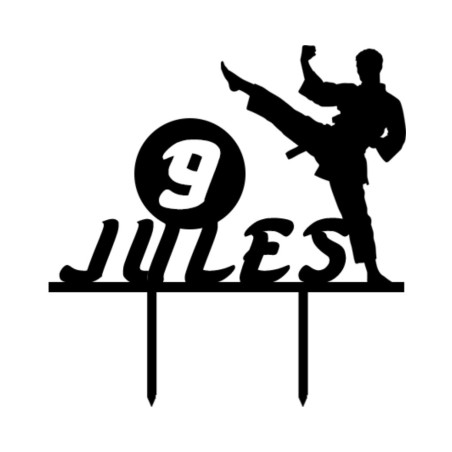 cake-topper-karate-man-personalizzabile